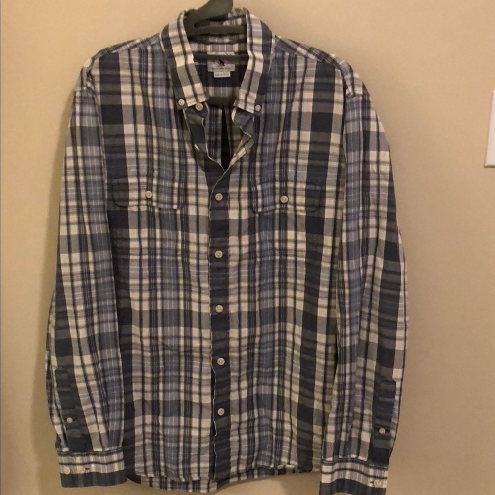 Bonobos standard fit cotton plaid shirt